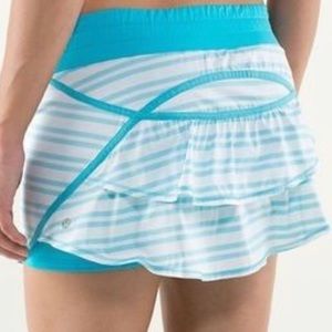 Lululemon track attack skirt in spry blue